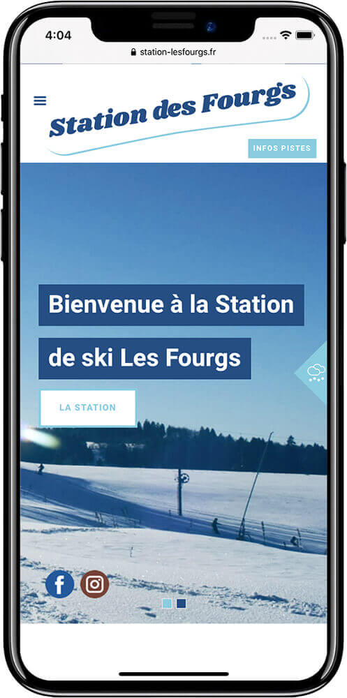 Développement site internet station ski montagne sport Pontarlier Besançon Doubs Bourgogne Franche-Comté