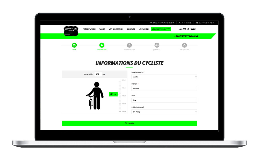 Module Wordpress Reservation Vtt Step2