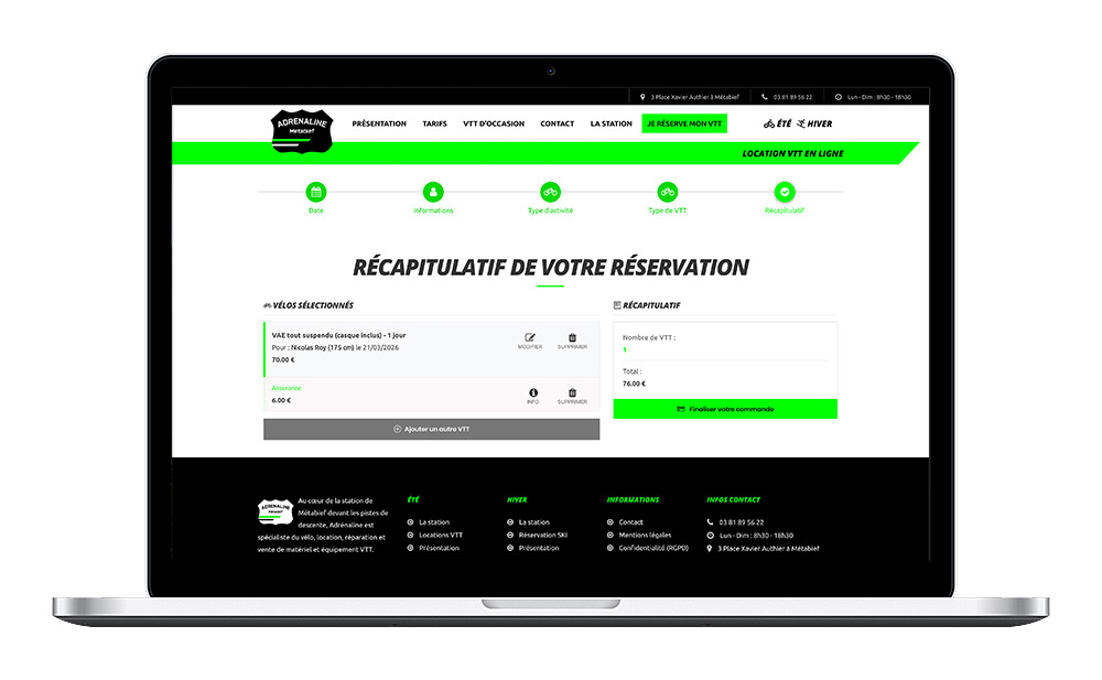 Module Wordpress Reservation Vtt Step5