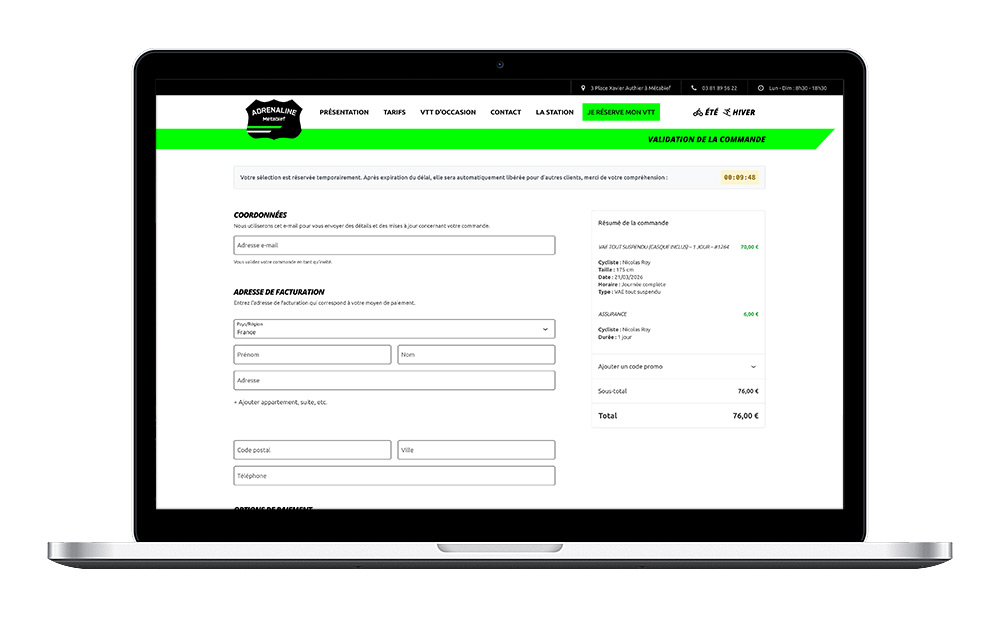 Module Wordpress Reservation Vtt Step6